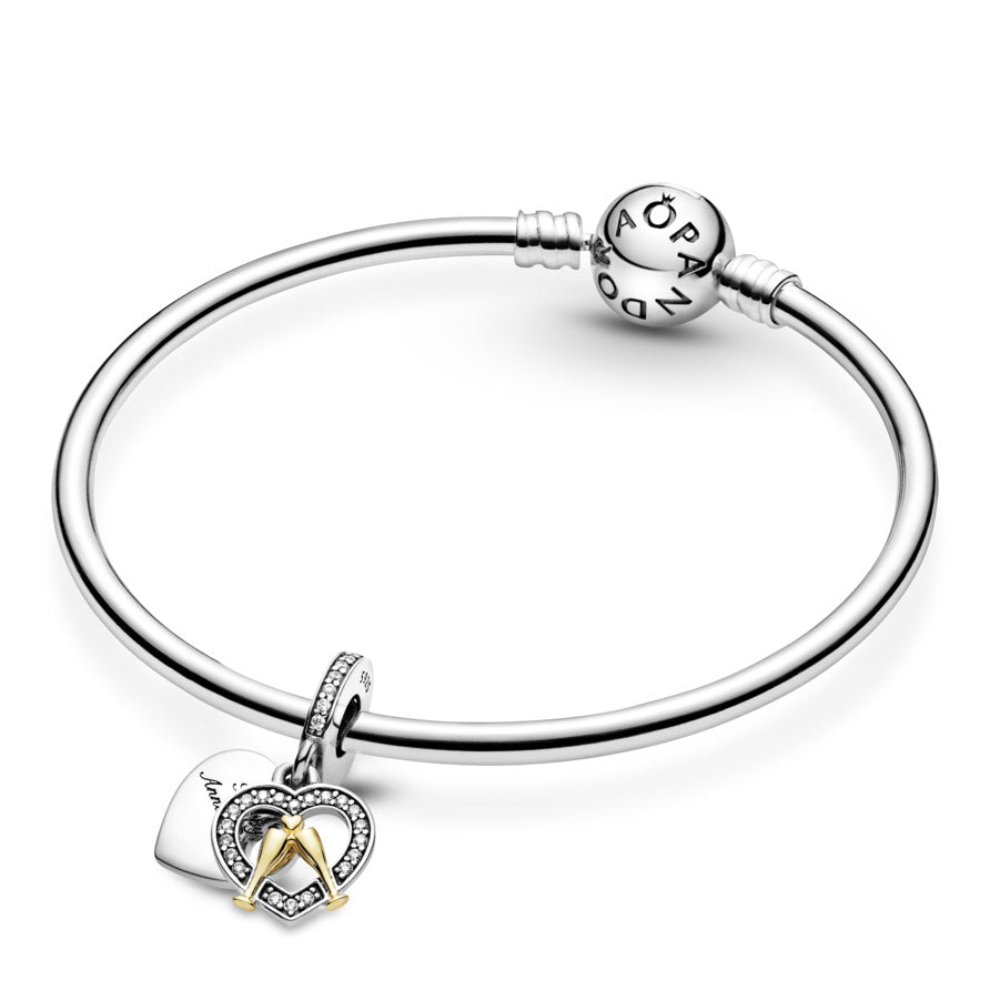 Pandora Two-tone Happy Anniversary Dangle Charm