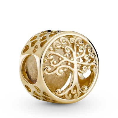 Pandora 14k Gold Family Roots Charm