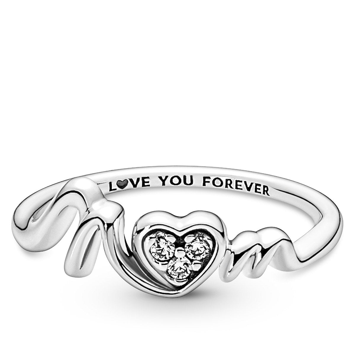 Pandora Mom Pavé Heart Ring