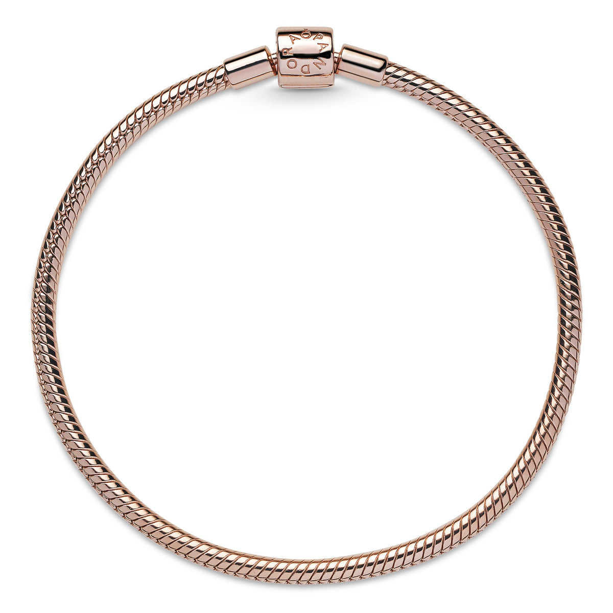 Pandora Moments Barrel Clasp Snake Chain Bracelet