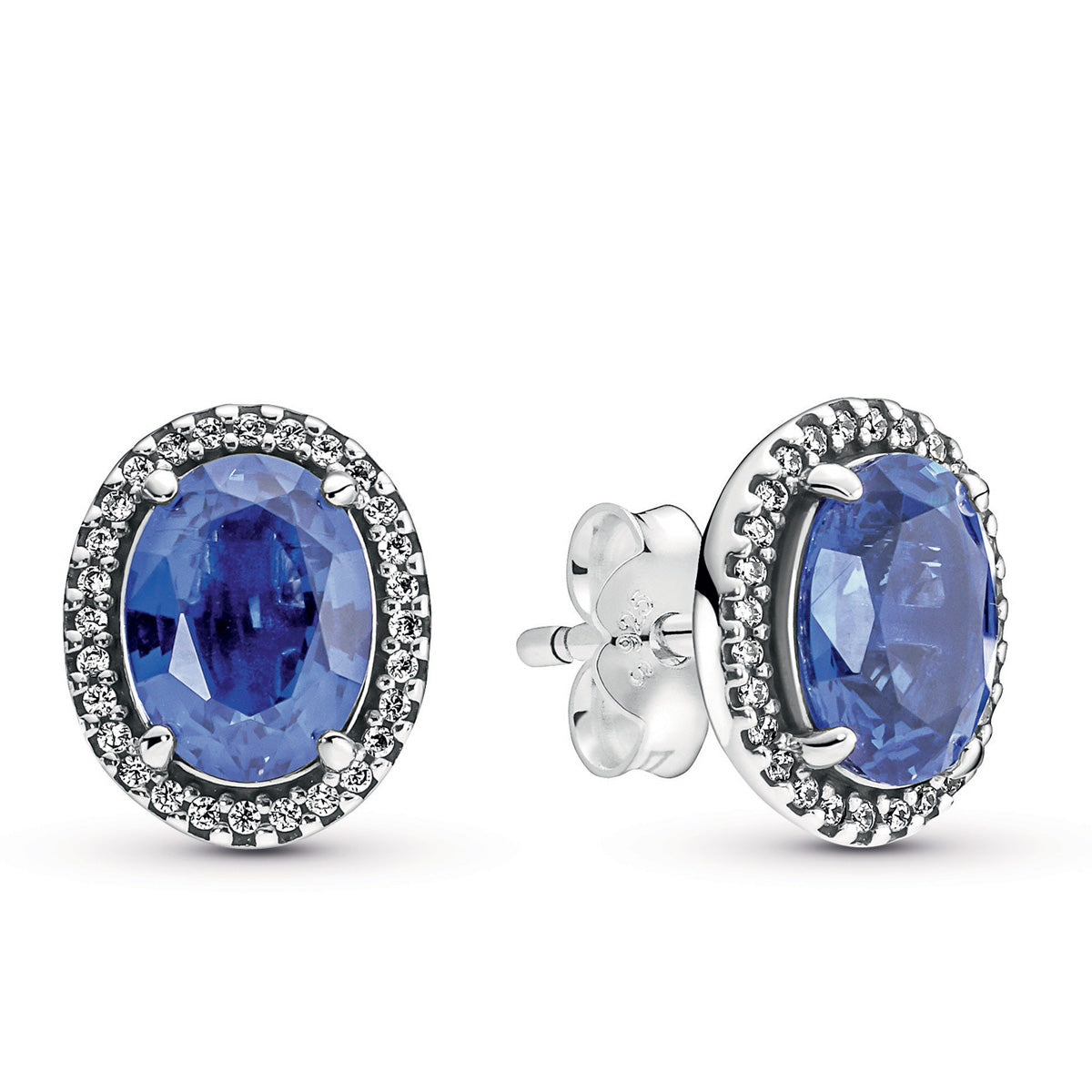 Sparkling Statement Halo Stud Earrings