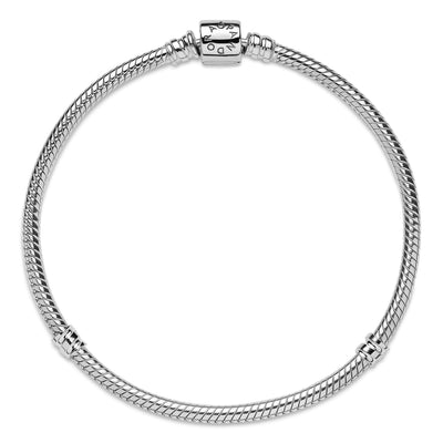 Pandora Moments Barrel Clasp Snake Chain Bracelet