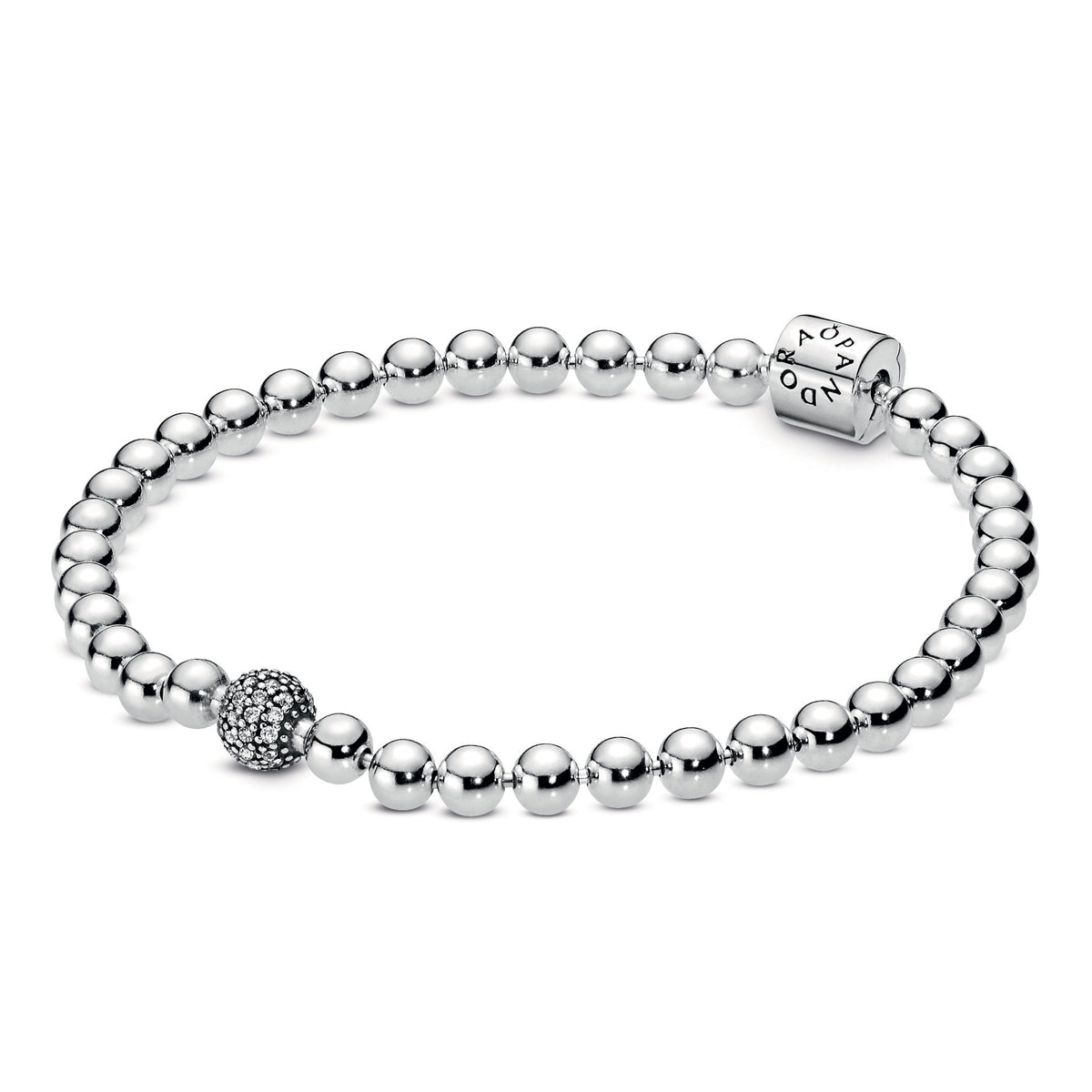 Pandora Beads & Pavé Bracelet