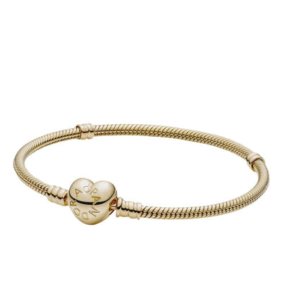 Moments Heart Clasp Snake Chain Bracelet