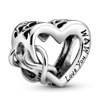 Pandora Love You Mom Infinity Heart Charm