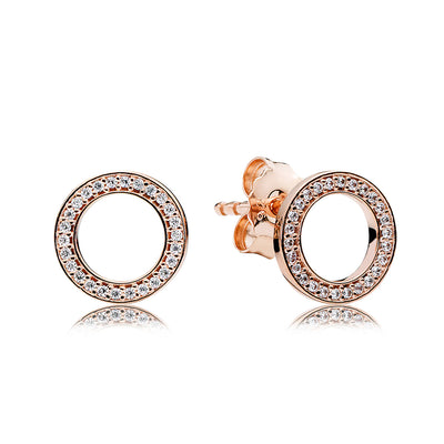 Pandora Sparkling Circle Stud Earrings