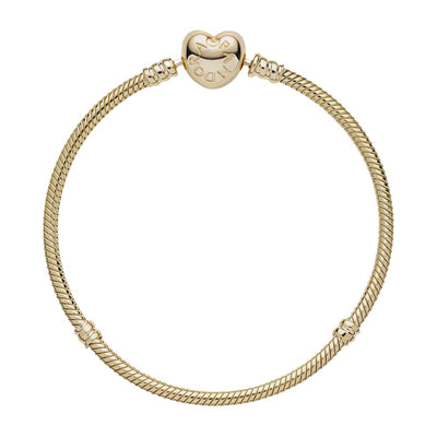 Moments Heart Clasp Snake Chain Bracelet