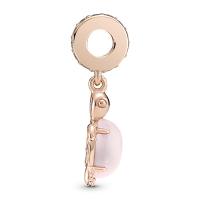 Pandora Pink Sea Turtle Murano Glass Dangle Charm