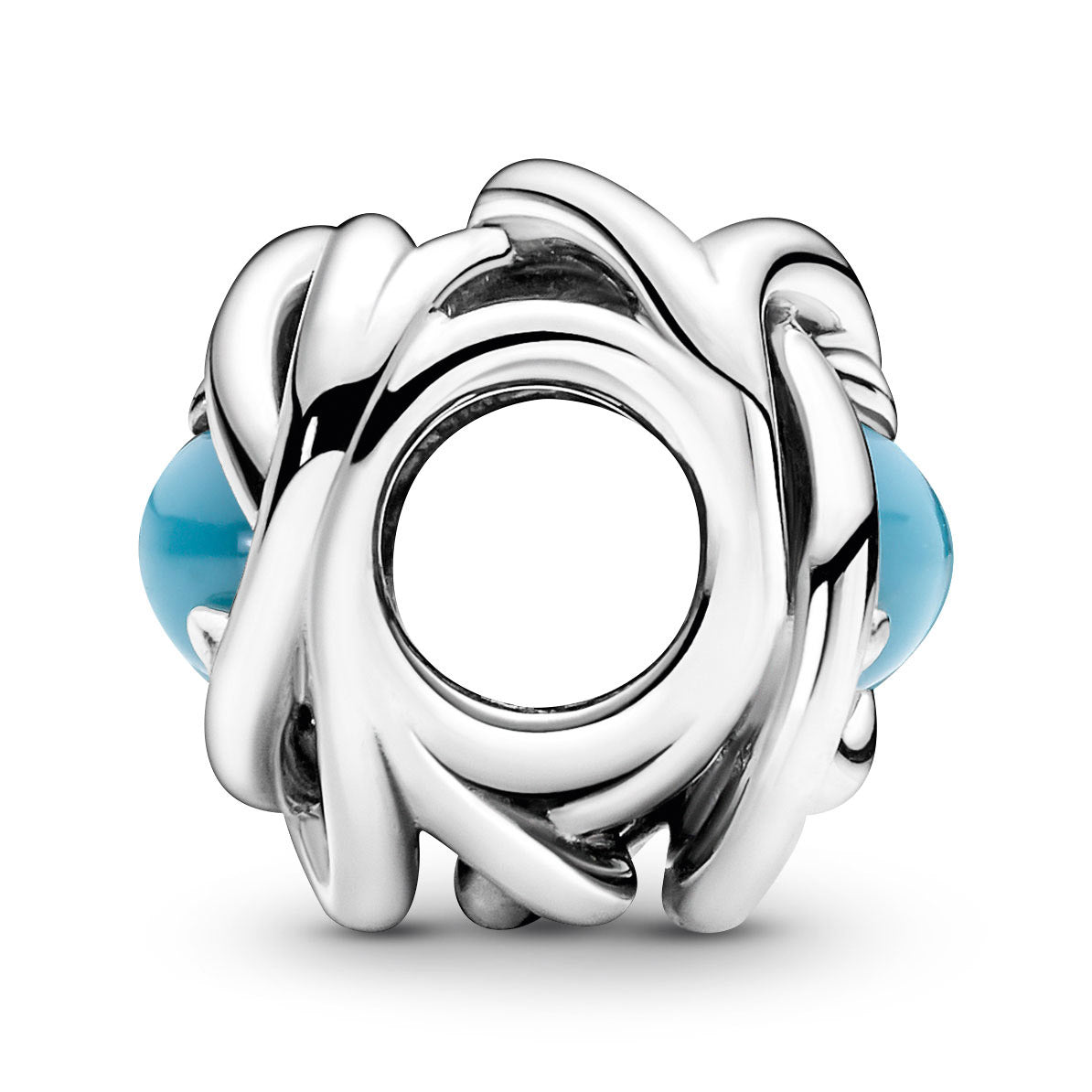 Pandora December - Turquoise Blue Eternity Circle Charm