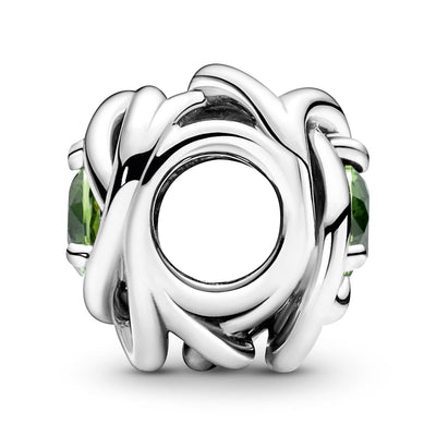 Pandora August - Spring Green Eternity Circle Charm