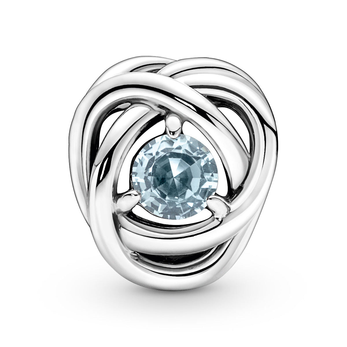 Pandora March - Sea Aqua Blue Eternity Circle Charm