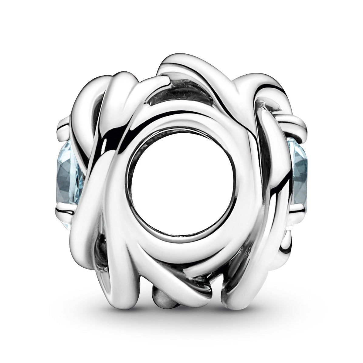 Pandora March - Sea Aqua Blue Eternity Circle Charm