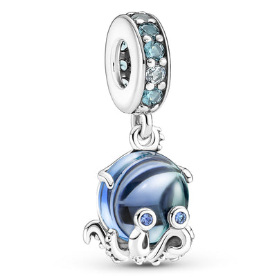 Pandora Cute Octopus Murano Dangle Charm