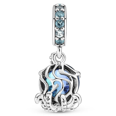 Pandora Cute Octopus Murano Dangle Charm