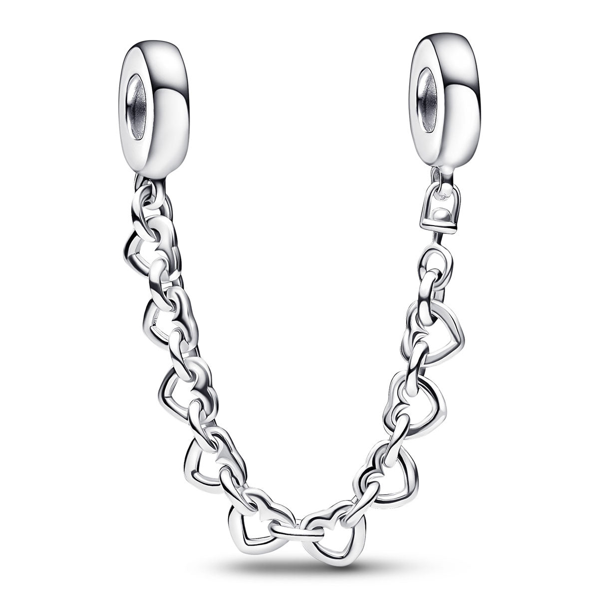 Pandora Linked Hearts Safety Chain