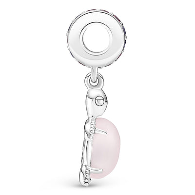 Pandora Pink Sea Turtle Murano Glass Dangle Charm