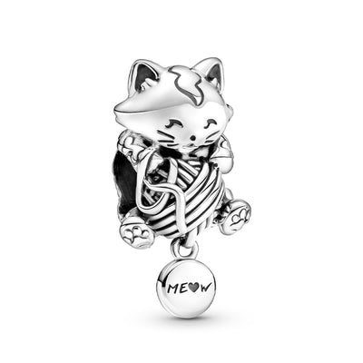 Pandora Kitten & Yarn Ball Charm