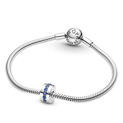 Pandora Blue Sparkle Clip Charm