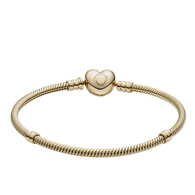 Moments Heart Clasp Snake Chain Bracelet