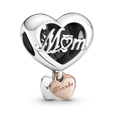 Pandora Thank You Mom Heart Charm