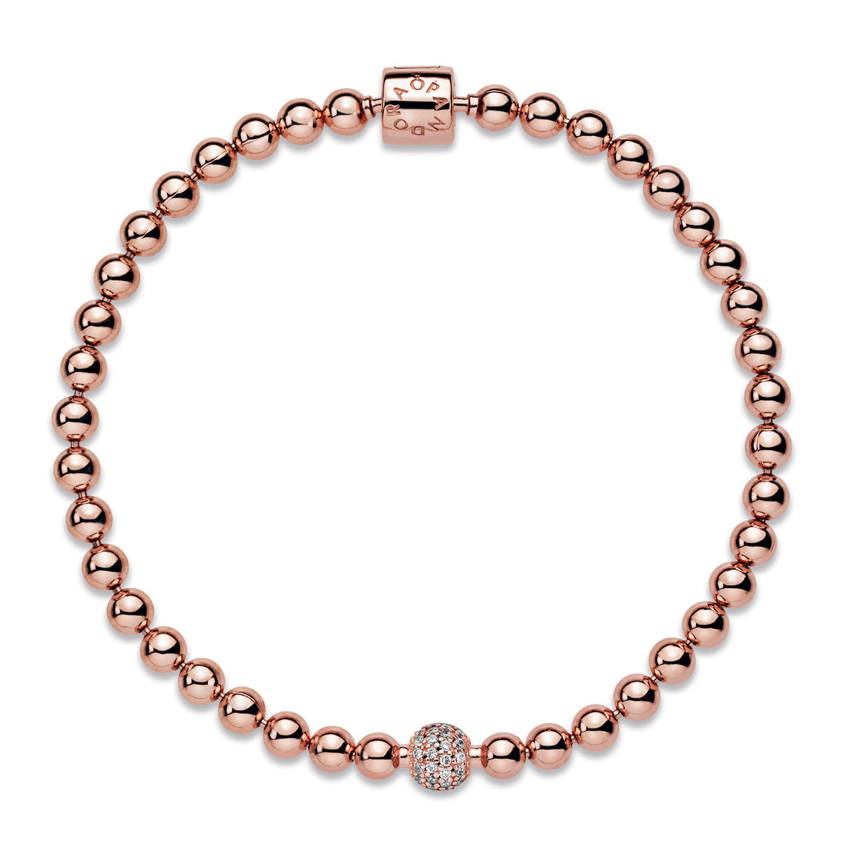 Pandora Beads & Pavé Bracelet