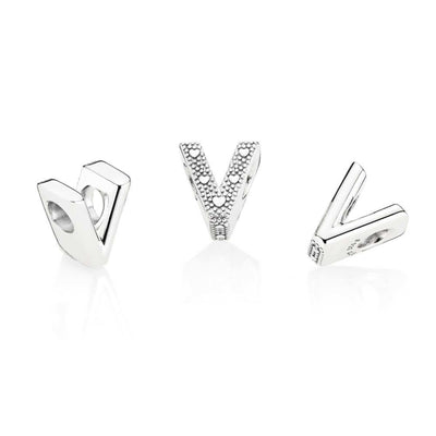 Pandora Letter V Charm