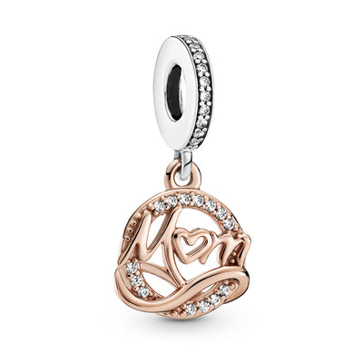 Pandora Mom CZ Dangle Charm