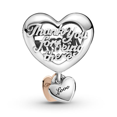 Pandora Thank You Mom Heart Charm