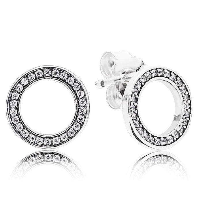 Pandora Sparkling Circle Stud Earrings
