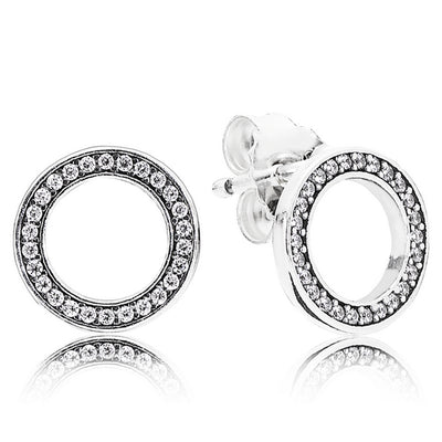 Pandora Sparkling Circle Stud Earrings