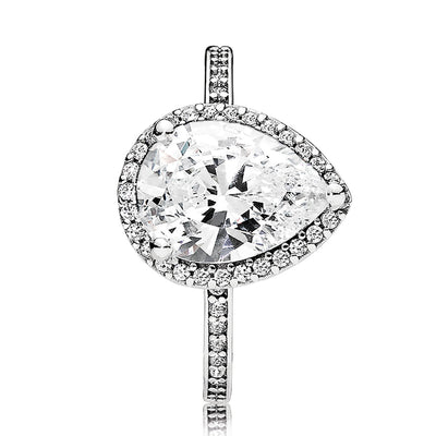 Pandora Sparkling Teardrop Ring
