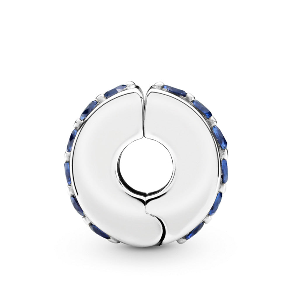 Pandora Blue Sparkle Clip Charm