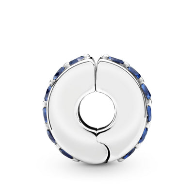 Pandora Blue Sparkle Clip Charm