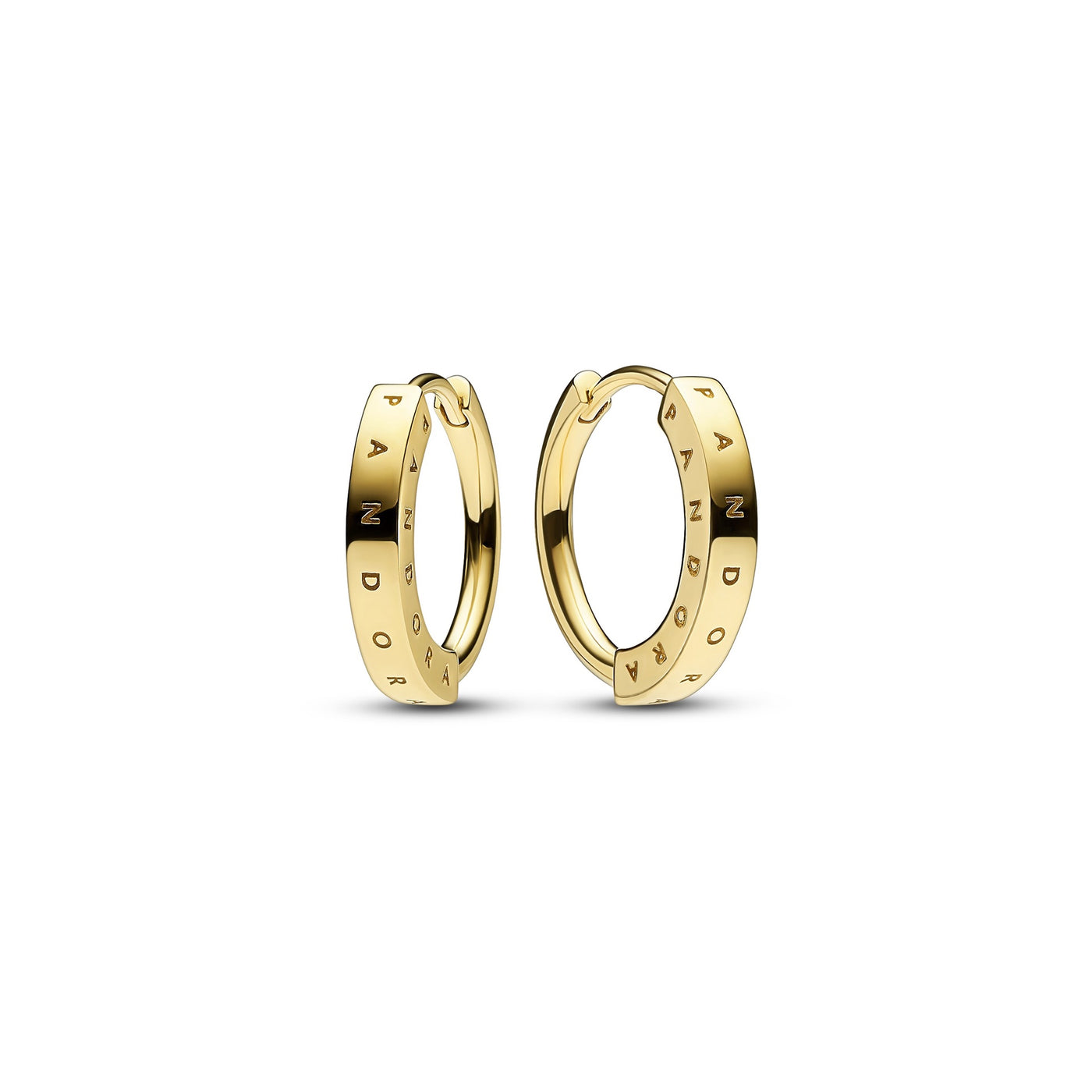 Pandora Signature I-D Hoop Earrings