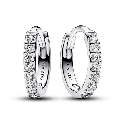 Sparkling Huggie Hoop Earrings