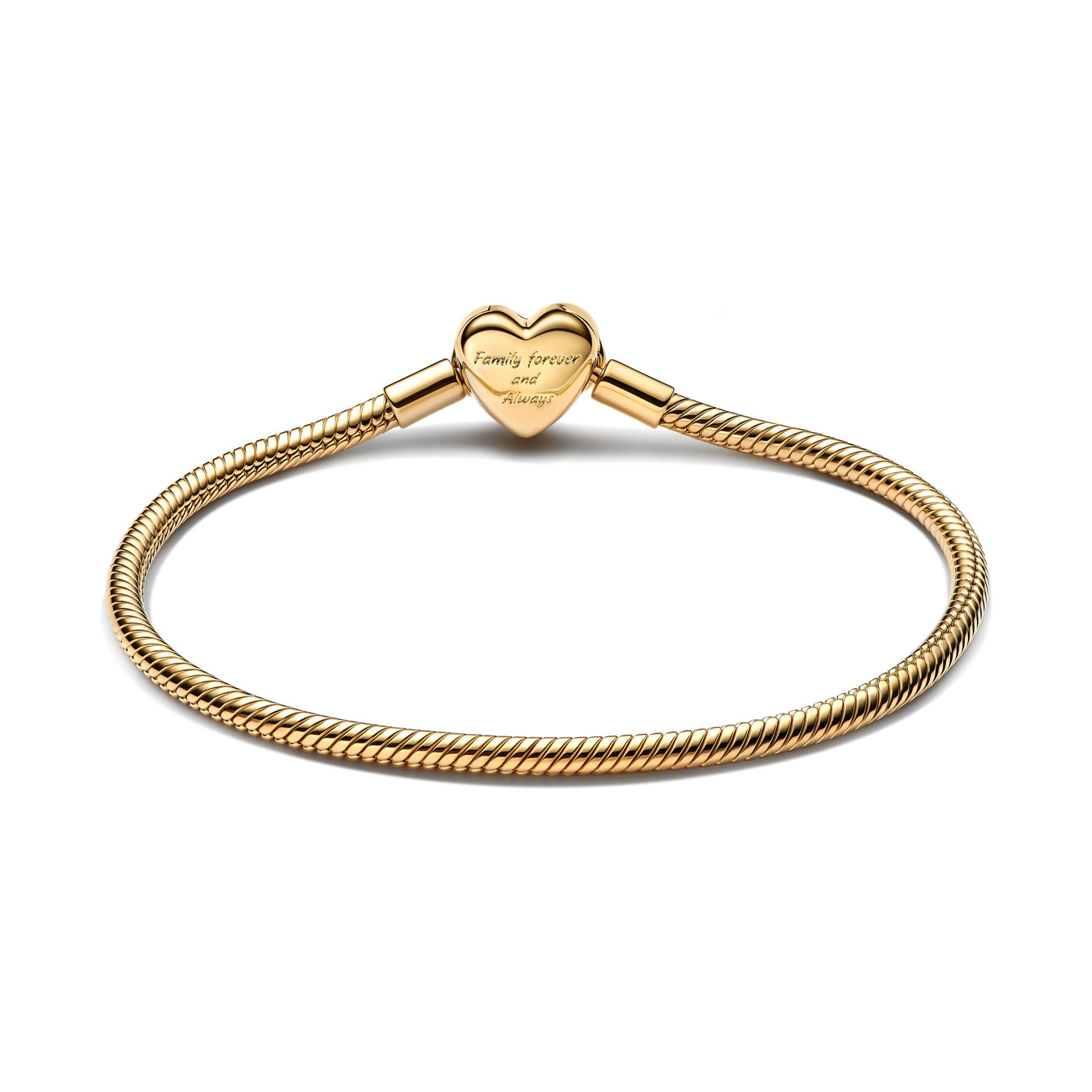 Pandora Sparkling Infinity Heart Clasp Snake Chain Bracelet