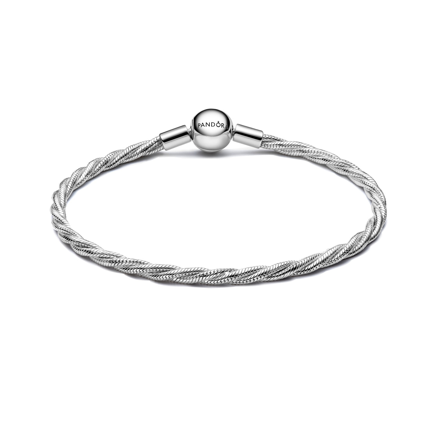 Pandora Round Pandora Clasp Twisted Snake Chain