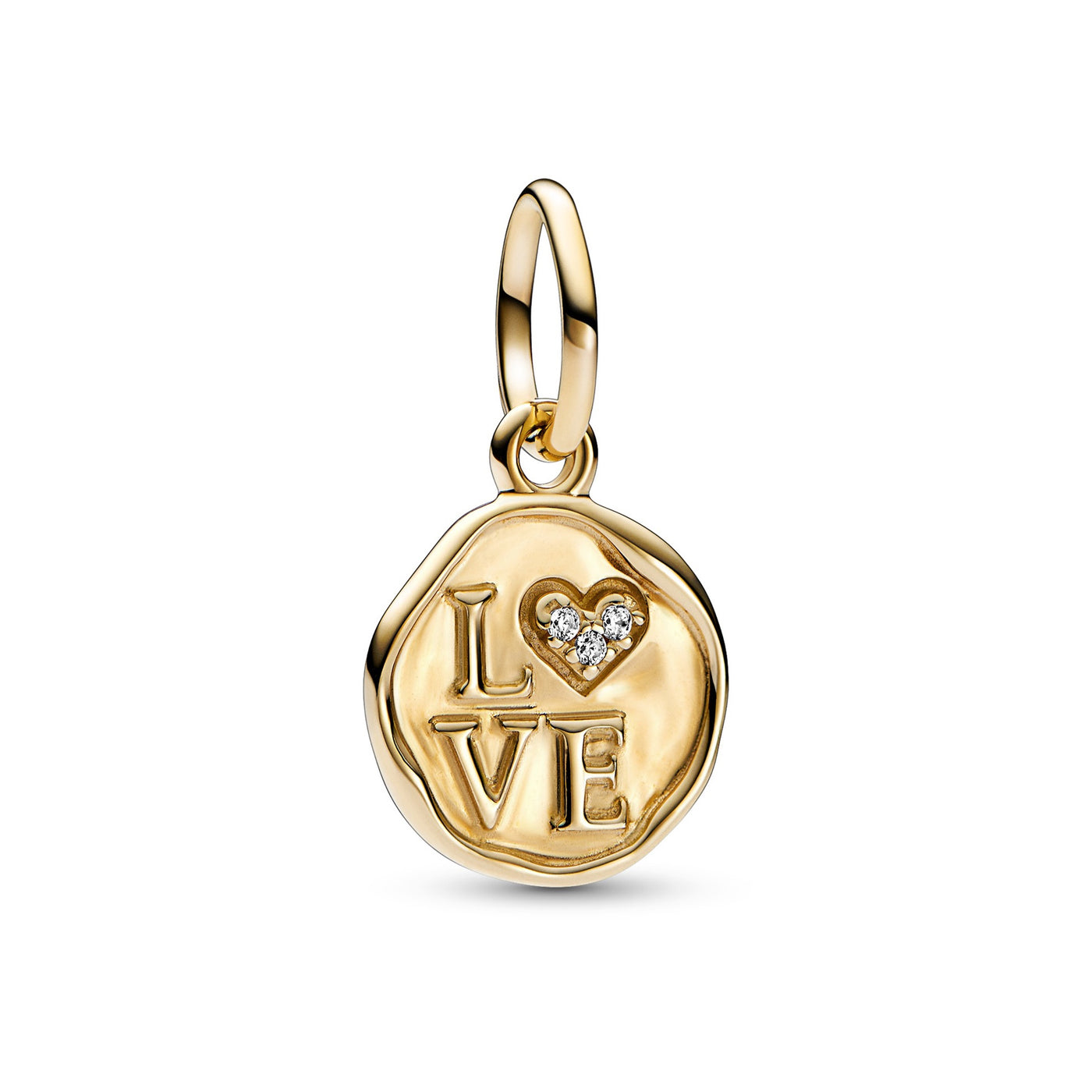Sparkling Love Stamp Dangle Charm