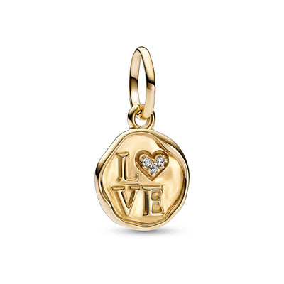 Sparkling Love Stamp Dangle Charm