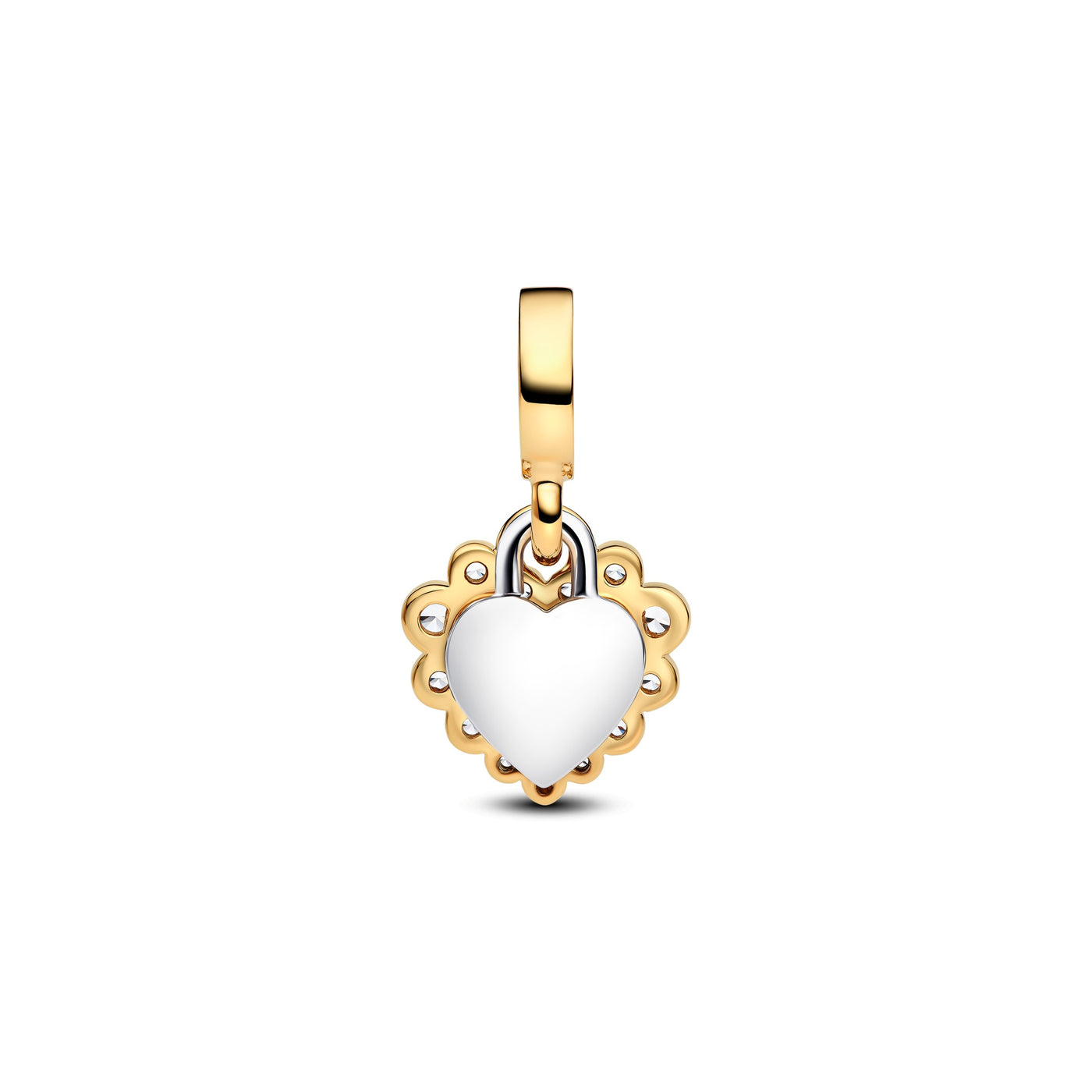 Pandora Sparkling Heart Double Dangle Charm