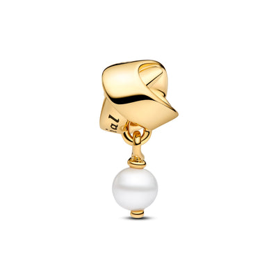Pandora Treated Freshwater Cultured Pearl Ribbon Charm