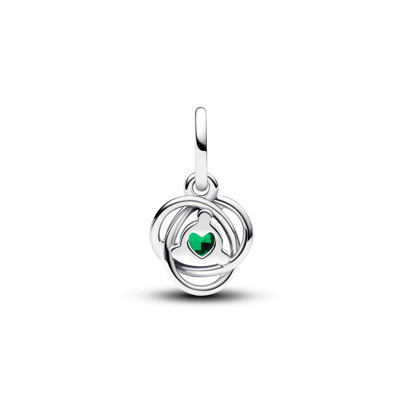 May - Green Eternity Circle Dangle Charm
