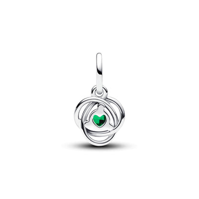 May - Green Eternity Circle Dangle Charm