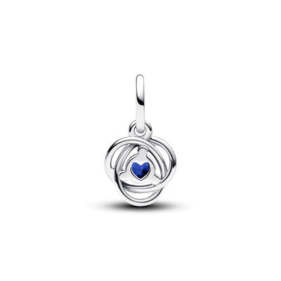 September - Blue Eternity Circle Dangle Charm