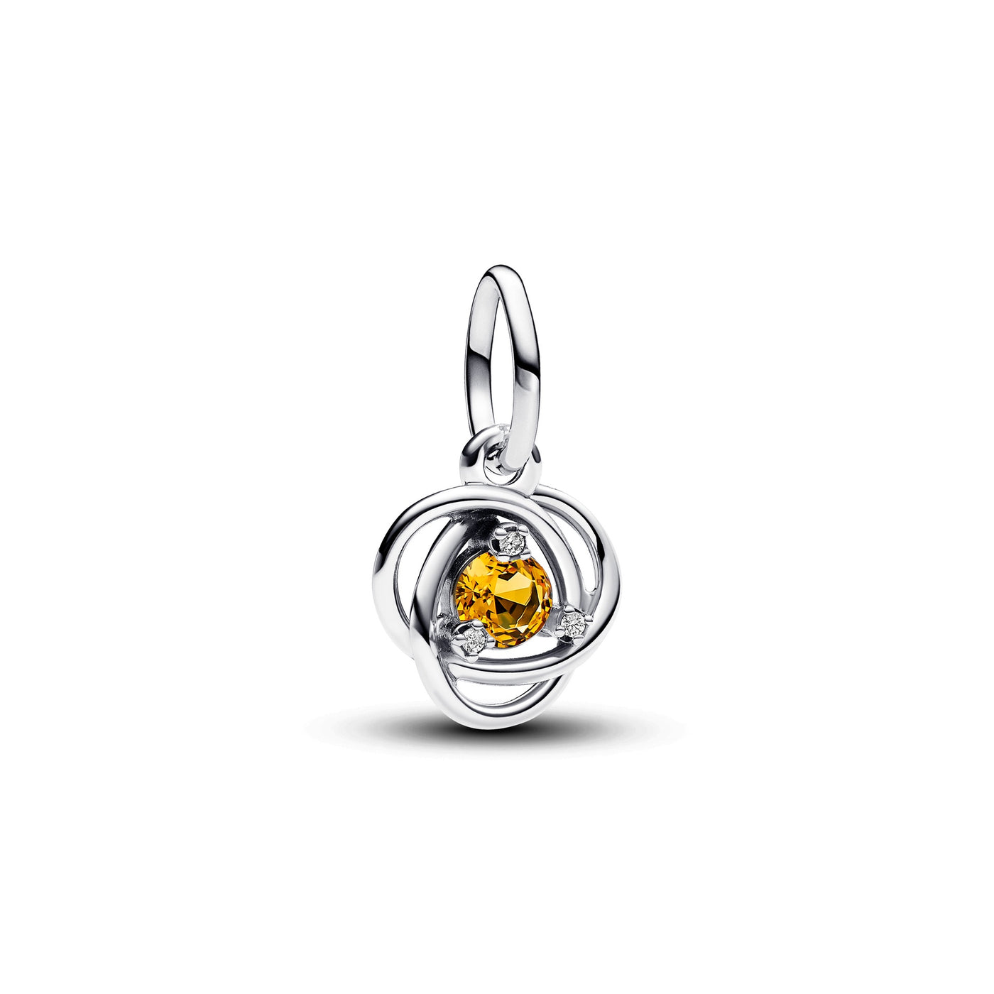 November - Honey Eternity Circle Dangle Charm