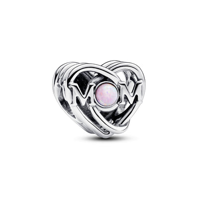 Pandora Openwork Mom & Heart Charm