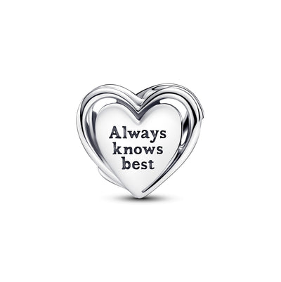 Pandora Openwork Mom & Heart Charm