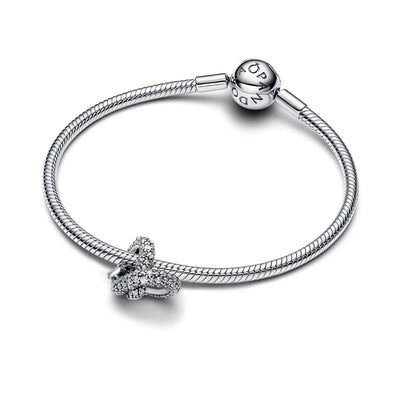 Pandora Pavé Infinity Knot Heart Charm