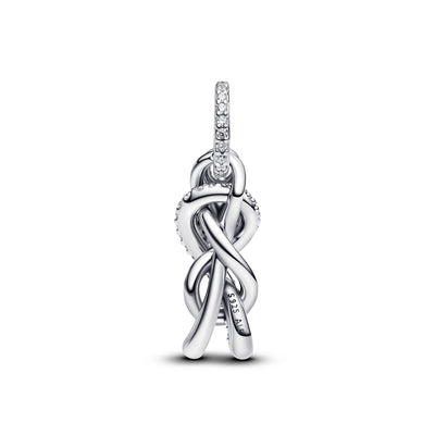 Pandora Pavé Infinity Knot Dangle Charm