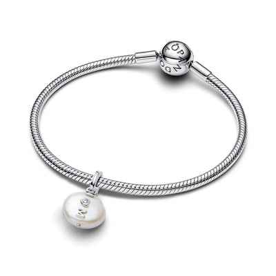 Pandora Treated Freshwater Cultured Baroque Pearl Mom Dangle Charm
